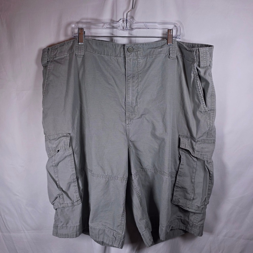 Nautica Ripstop Cargo Shorts Mens 48 Gray Cotton N7129013
